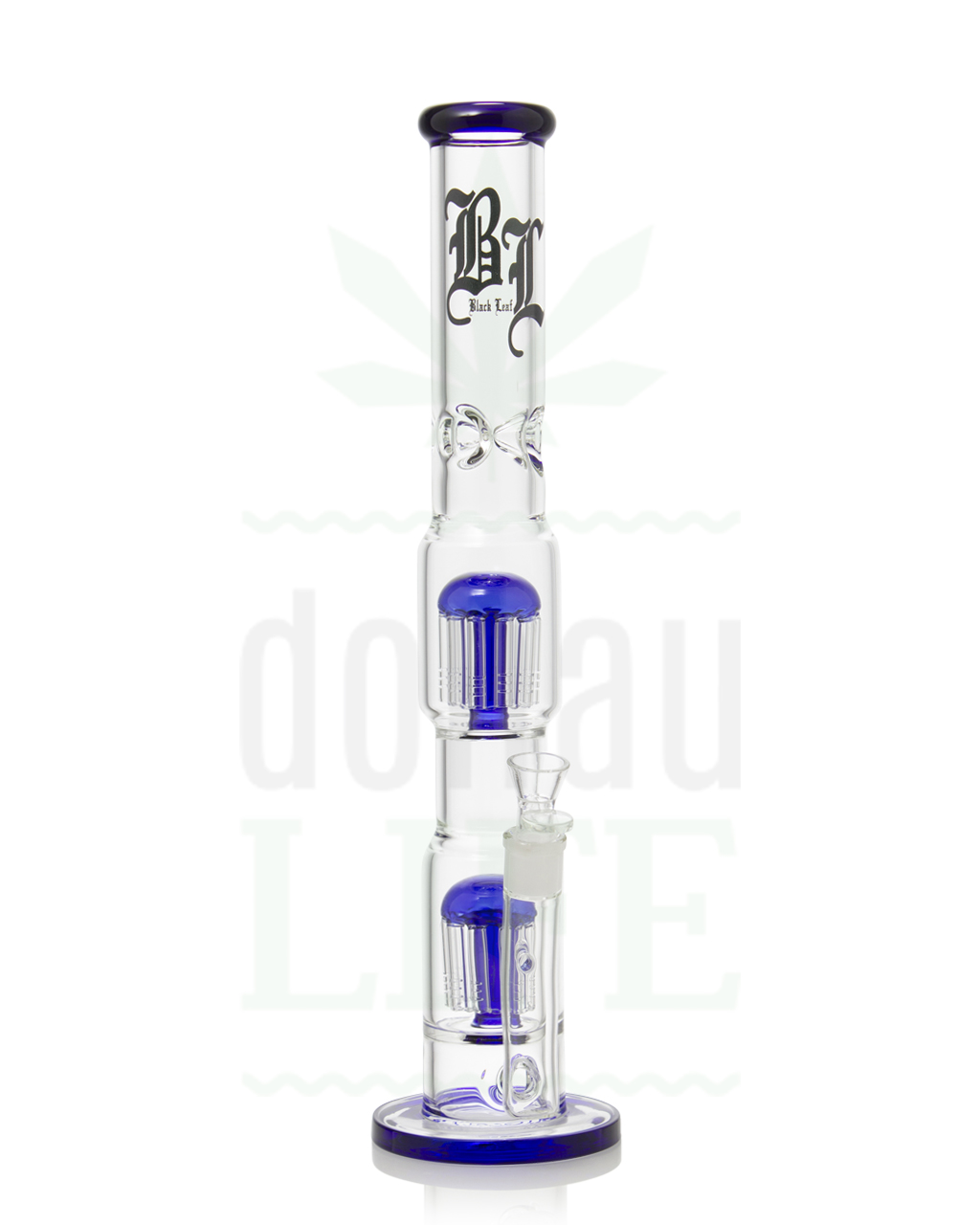 BLACK LEAF Eisbong 'Blue Ocean' 2x 10-Arm Percolator | 46 cm