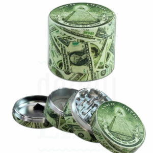 BLACK LEAF Aluminium Grinder 'Dollar' | Ø 54 mm