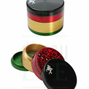 BLACK LEAF Aluminium Grinder 'Rasta Crusher' | Ø 62 mm