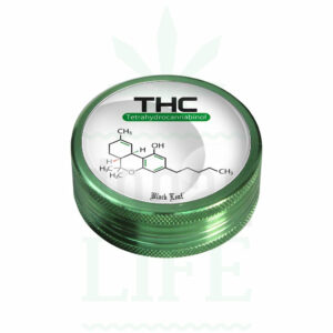 BLACK LEAF Aluminium Grinder 'Tetrahydrocannabinol' | Ø 50 mm