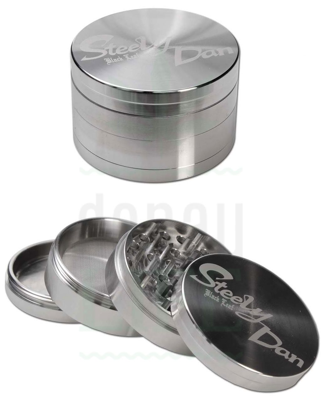BLACK LEAF Edelstahl Grinder 'Steely Dan' | Ø 38-59 mm