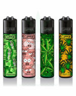 CLIPPER Bong Feuerzeug 'Mixed Pattern'