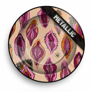 FIRE FLOW Metall Aschenbecher | Pussy