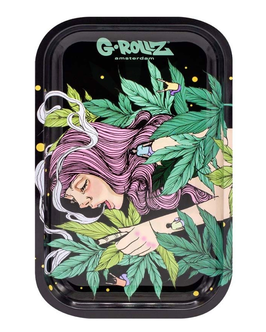 G-ROLLZ Rolling Tray M | 'Smoking Girl'