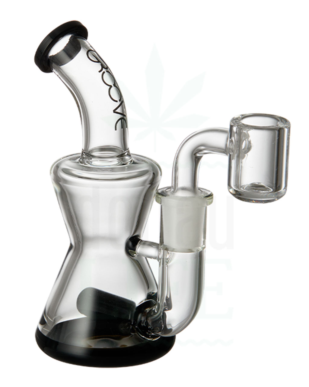 GROOVE GLASS Dab Bong 'Hourglass Rig' | 12 cm