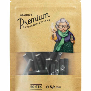 GRANNY´S WEED Aktivkohlefilter 50 Stück | Ø 5