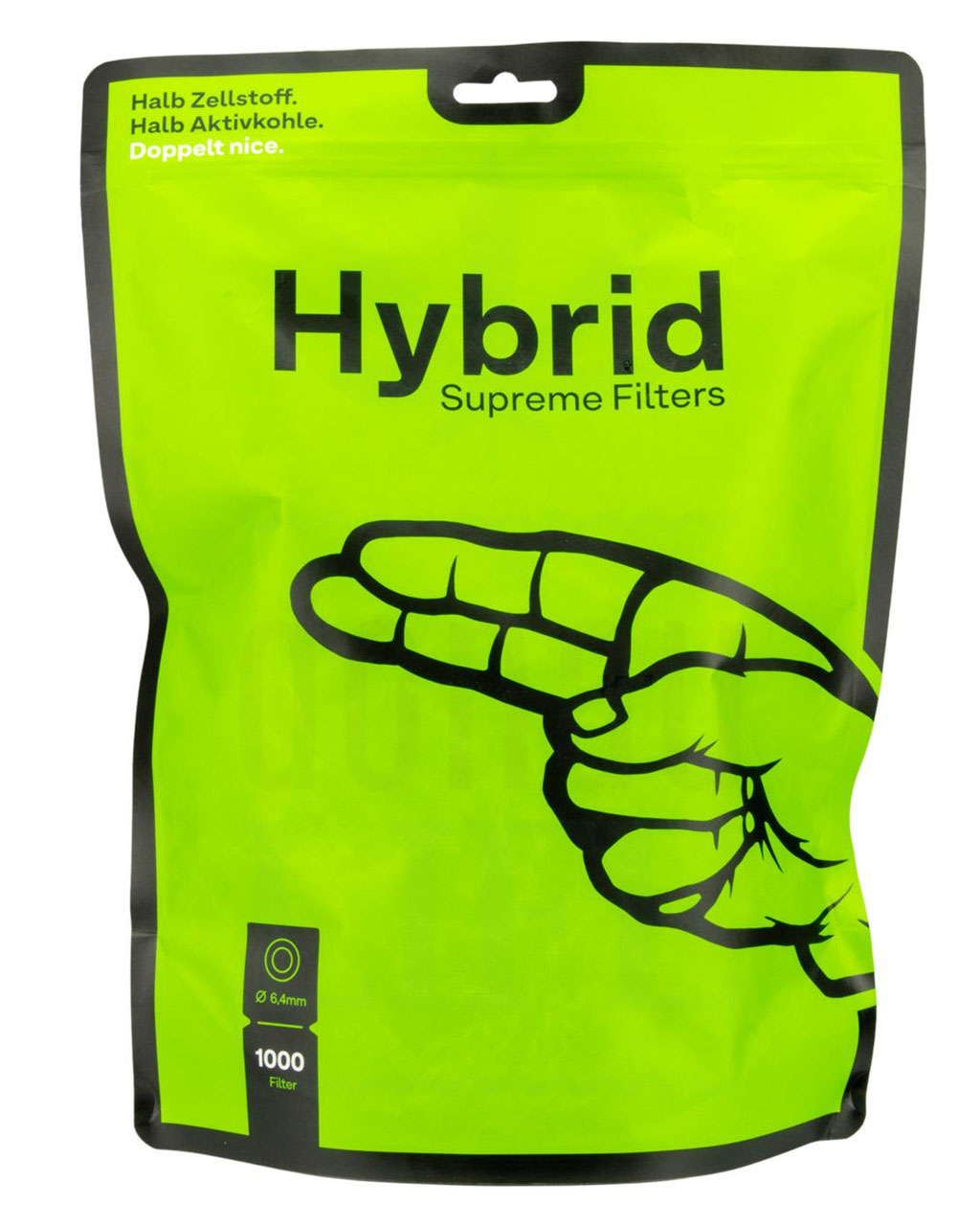 HYBRID Aktivkohle Filter + Zellstoff | 1000 Stück