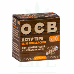 OCB Activ' Tips unbleached 7 mm | 10/50 Filter