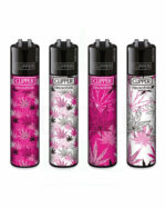 CLIPPER Feuerzeug 'Pink Leafs 2'