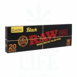 RAW Classic Black Cones King Size | 20 Stück