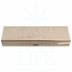 RAW Papers Metallbox King Size Slim + Tips | polished Chrome