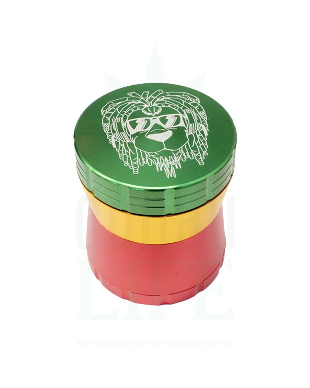 Aluminium Grinder 'Rasta Dog' | Ø 56 mm