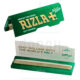 RIZLA+ Single Wide Papers Silver/Blue/Green | 50 Blatt
