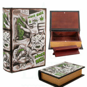 STASH BOOK Versteckbuch aus Holz mit Bauhilfe