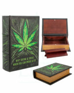 STASH BOOK Versteckbuch aus Holz mit Bauhilfe