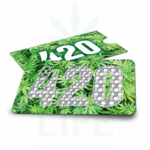 V SYNDICATE Grinder Card '420 Leafs' grün | Kreditkarten Format
