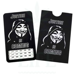 V SYNDICATE Grinder Card 'Justice is coming' | Kreditkarten Format