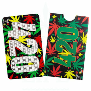 V SYNDICATE Grinder Card 'Rasta 420'  | Kreditkarten Format
