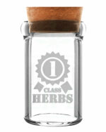 WEEDJAR Glasdose mit Korkverschluss | 135 ml