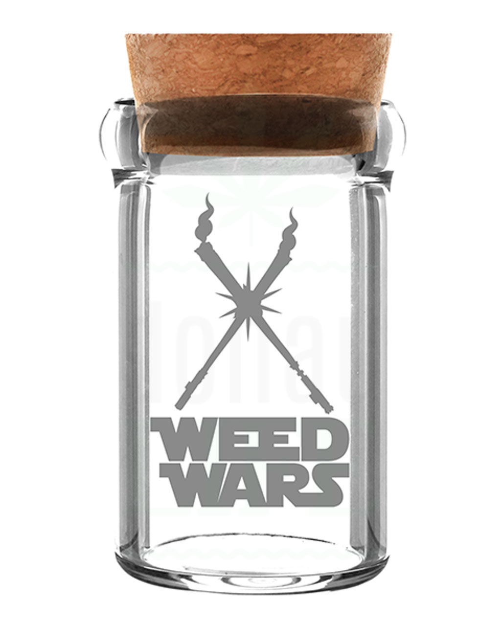 WEEDJAR Glasdose mit Korkverschluss | 135 ml