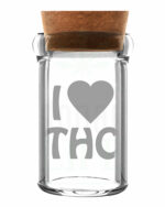 WEEDJAR Glasdose mit Korkverschluss | 135 ml