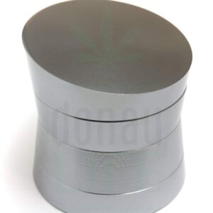 Aluminium Grinder 'A-Symetric' grau | 4-teilig