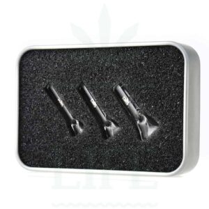 BLACK LEAF Glas Tips 3er Set versch. Größen