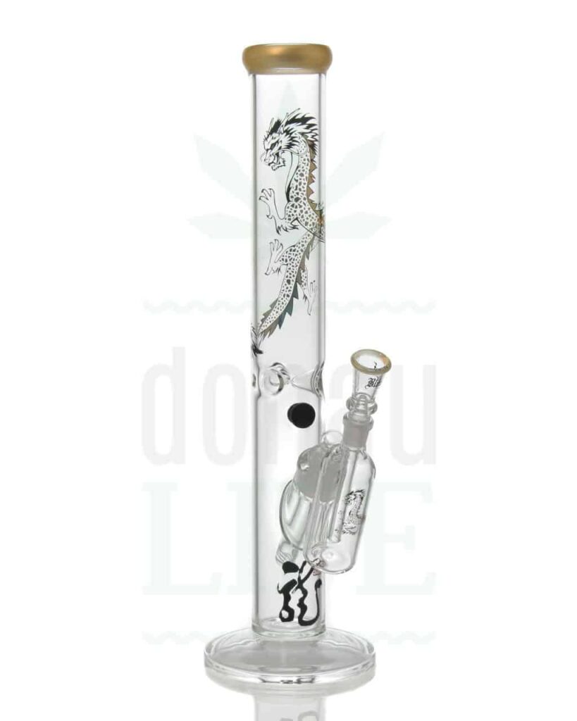 BLACK LEAF Percolator Bong 'Gold Dragon' | inkl. Vorkühler