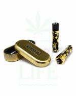 CLIPPER Metall Feuerzeug 'Gold Leafs'