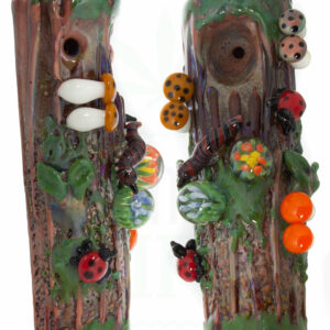 EMPIRE GLASSWORKS Glaspfeife 'Moosbewachsender Baumstamm' | 12 cm