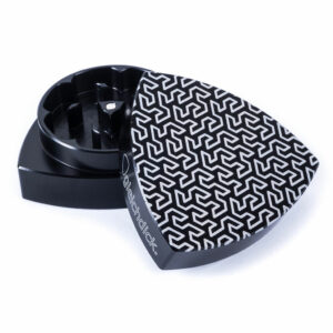 GLEICHDICK Aluminium Grinder 2-teilig Gosper schwarz | Ø 42 mm