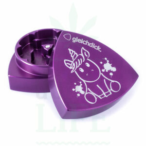 GLEICHDICK Aluminium Grinder 2-teilig Limited Ed. Einhorn | Ø 42 mm