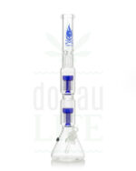 BLACK LEAF Eisbong 'Flaming Skull' 2x 10-Arm Percolator | 60 cm