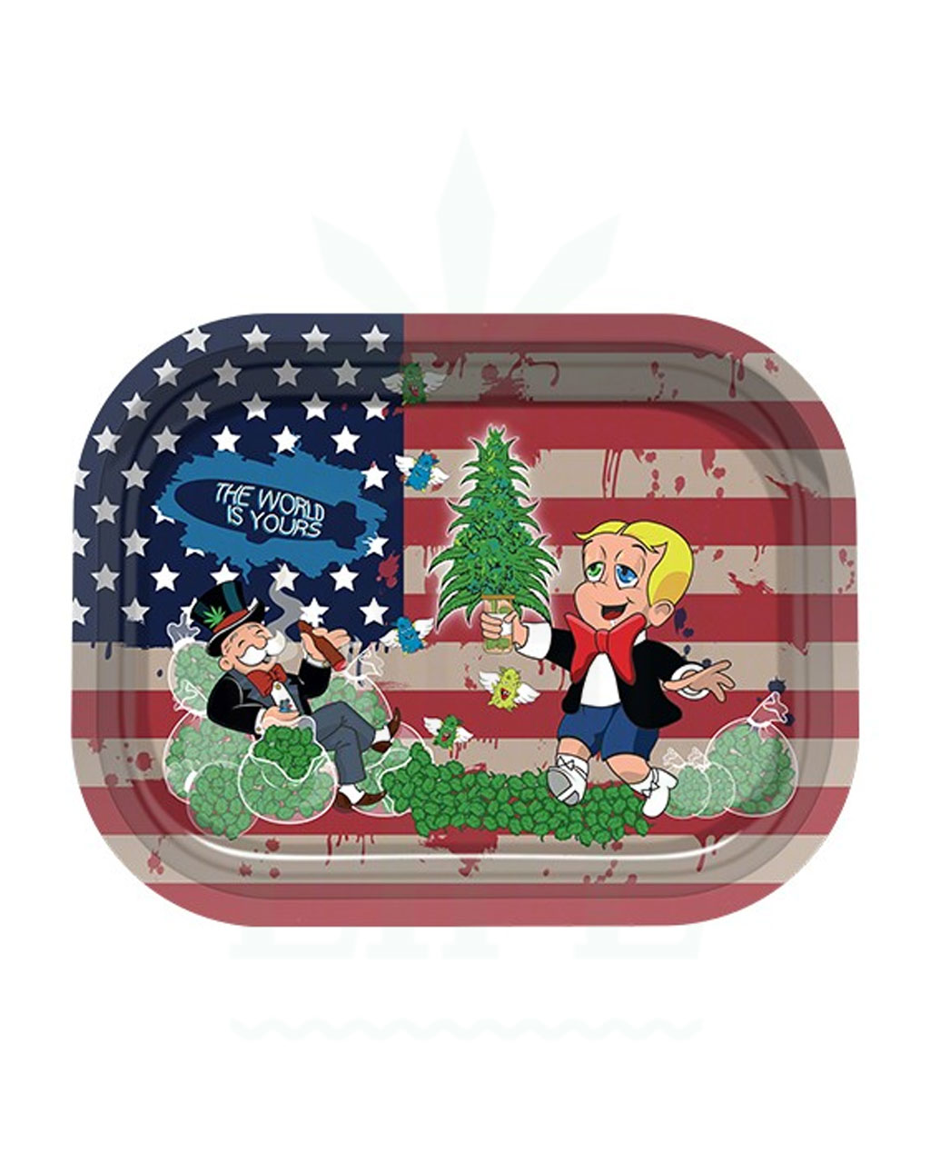 SMOKE ARSENAL Rolling Tray S | 'The World is yours'