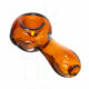 BLACK LEAF Glaspfeife bernstein | 9 cm