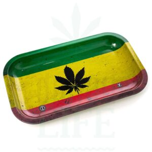 V SYNDICATE Rolling Tray | 'Rasta Flag'