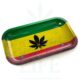 V SYNDICATE Rolling Tray | 'Rasta Flag'