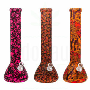 Silikon Beakerbong 'Grafitti' | 33 cm