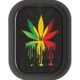 SMOKE ARSENAL Rolling Tray S | 'Drip Rasta Leaf'
