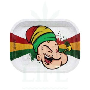 SMOKE ARSENAL Rolling Tray S | 'Rasta Spinat'